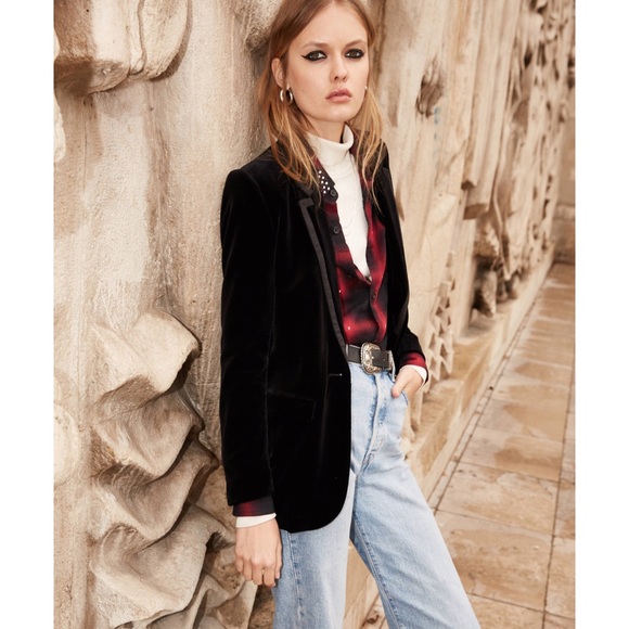 THE KOOPLES PARIS VELVET BLAZER NWT - Picture 1 of 11